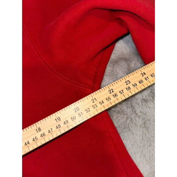 IZOD Men's Medium Red Long Sleeve Cotton Blend Crewneck Fleece Sweater - Picture 8 of 9